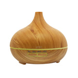 Wood Grain Ultrasonic Cool Mist Diffuser With 7 Color LED Lights