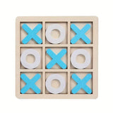 Wood Tic-Tac Toe XOXO Board Game