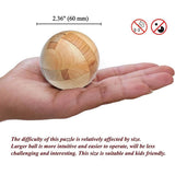Wooden Puzzle Magic Ball Brain Teasers Toy Intelligence Game