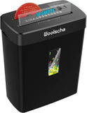 Woolsche Paper Shredder, P-5 Security Level, 5-Sheet Micro Cut with 3.43-Gallon Basket, Durable & Fast with Jam Proof System, Paper Shredder for Home Office (ETL)