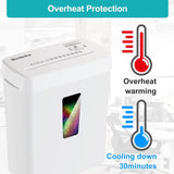 Woolsche Paper Shredder, P-5 Security Level, 5-Sheet Micro Cut with 3.43-Gallon Basket, Durable & Fast with Jam Proof System, Paper Shredder for Home Office (ETL)