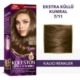 Wella Koleston Intense 7/11 Ash Blonde Hair Dye: 100% Gray Coverage, Long Lasting Color, Argan Oil for Intense Shine