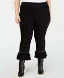 I-n-c Womens  Plus Size Bell Hem Casual Trouser Pants