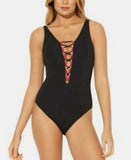 Bleu Rod Beattie James Bonded Black and Rouge One Piece, Size 4