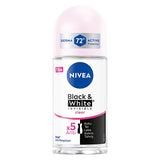 Nivea Women's Roll-On Deodorant Black & White Invisible Clear - Long Lasting Anti-Perspirant Protection