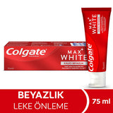 Colgate Max White Whitening Toothpaste: Stain Removal for Lasting White Smile & Fresh Breath - Enamel Safe