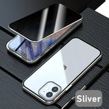 Glass Privacy Metal Phone Case iphone