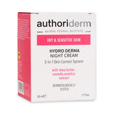 Authoriderm Night Cream for Dry, Sensitive Skin: Rejuvenating Shea Butter Formula - Even Skin Tone, Hydrating, 50ml