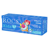 Rocs Kids Children's Toothpaste: Fluoride-Free Cavity Protection with Delicious Fruit Flavor for Ages 3-7