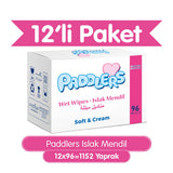 Paddlers Baby Wet Wipes - Soft, Gentle, and Convenient Hygiene Solution for Infants (96 x 12 Pack)