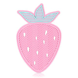 Eklips Strawberry Makeup Brush Cleaning Pad - Soft Silicone, Deep Cleansing, Portable Brush Cleaner for Flawless Skin