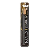 Rocs Stain Removal Toothbrush for Smokers, Coffee & Tea Drinkers - Whitening, Angled Head, Elastic Bristles