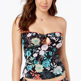 Bar III Floral-Print Bandeau Top