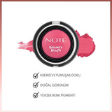 Note Bouncy Blush Cream-to-Powder Blush 01 Paradise