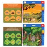 Lino Magic Painting Book: Reusable Water Coloring Book for Mess-Free Fun. Ideal Children's Art Activity, Toddler Coloring, Animals Theme