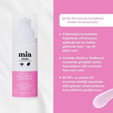 Mia Klinika SPF 50+ Pink Tone Up Sunscreen Cream - Moisturizing, Tone Evening, UV Protection