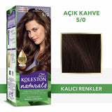 Wella Koleston Naturals Light Brown Hair Dye: Gray Coverage, Coconut Oil, & Long-Lasting Color