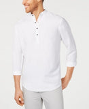 I.n.c. Mens Four-Button Linen Shirt