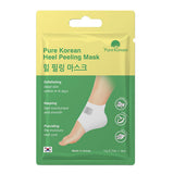 Pure Korean Foot Peel Mask: Exfoliate Dry, Cracked Heels for Soft, Smooth Feet - Papaya & Lemon Infused Treatment