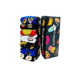 Carnaval Novelty Fast Food Socks Set - 5 Pairs of Comfortable Cotton-Themed Socks for Everyday Wear