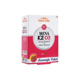 New Life Mena K2+D3 Vitamin Supplement, 100 mcg K2 & 1000 IU D3, Gluten & Soy-Free