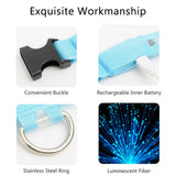 LED Dog Collar - Anti-Lost Rechargeable Safety Light-Up Collar for Night Walks