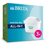 Brita MAXTRA PRO ALL-IN-1 Water Filter Cartridge - 3 Pack - Improves Taste & Reduces Plastic Waste