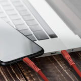 Nautica C420 Lightning Charging Cable in Red