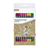 Schreibwelt Double-Sided Felt-Tip Pens for Drawing 20-Pack