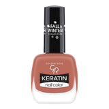 Golden Rose Keratin Nail Polish in Shade 208 for Glossy Nails
