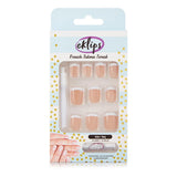 Eklips French Beige Square Press-On Nails 24 Count