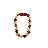 Babyjem Amber Teething Bracelet for Babies - Natural Pain Relief, Individually Knotted Amber Stones