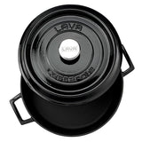 Lava Cast Iron Dutch Oven - 28cm Enameled Casserole Dish, Large Cooking Pot for Even Heat, Durable & Oven Safe