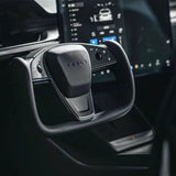 TESERY Touch Horn Yoke Plaid Steering Wheel Replacement for Tesla Model S / X 2021-2023