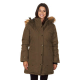 Yoki Women's Mid Length Hooded Puffy Coat