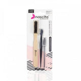 Nascita Eyebrow Shaping Set - 03, 3-Piece Beauty Tool Kit for Grooming, Precision Eyebrow Brush & Razor