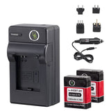 Yubi Power 2 Batteries Kit for GoPro 1280 mAh and Travel Charger Kits