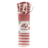 Eklips Red Turkish Towel: Lightweight Peshtemal for Beach, Bath & Travel - Vibrant, Absorbent & Compact