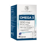 Naturalnest Omega 3 1200mg - Omega 3 Fish Oil Softgel Capsules | 60ct