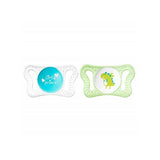 Chicco Orthodontic Pacifier for Newborns - Silicone, 0-2 Months, 2-Pack