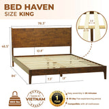 Haven Solid Wood Bed Frame