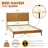 Haven Solid Wood Bed Frame