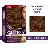 Wella Koleston Supreme 5/37 Tempting Brown Hair Dye: Intense Color, Gray Coverage & Hydration for Long-Lasting at Home Hair Coloring
