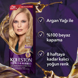 Wella Koleston Intense Hair Dye - Long-Lasting Color with Argan Oil, 100% Grey Coverage