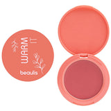 Beaulis Cream Blush 558 Hot Coral - Natural Makeup, Long-Lasting, Easy Application