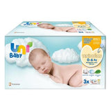 Uni Baby Wet Wipes for Newborns - 3 Packs of 40 Wipes, Gentle, Hypoallergenic, Natural Baby Care
