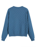 ZAFUL Women's Cable Knit Sweaters Trendy Fall Crewneck Long Sleeve Casual Loose Jumper Pullover Oversized Sweater Tops 2025