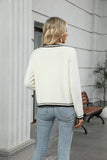 ZAFUL Women's Knit Cardigan Sweaters Fall Open Front Long Sleeve Crochet Knited Button Lightweight Cardigans Outerwear Coats