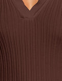ZAFUL Womens Long Sleeve V Neck Sweaters Collared Ribbed Knit Tops Pullover Polo Sweater Shirts 2025 Fall Trendy Outfits