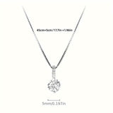 Zirconia Water Drop Pendant Clavicle Chain Necklace